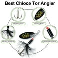 thumbnail image 4 of TRUSCEND Swimming or Jigging Fishing Spinners with Two-Way Spinning Spoons System, Rooster Tail Fishing Lures with Flash Copper Body & Blade Freshwater and Saltwater Blade Bait for Bass Walleye Trout, 4 of 10