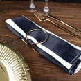 thumbnail image 5 of Efavormart 5 PCS Navy/White Stripe Satin Napkin For Wedding Banquet Party Table Decoration - 20x20", 5 of 5