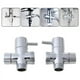 thumbnail image 2 of Nuevo Adaptador T, válvula de 3 vías para desviador de baño, inodoro, bidé, rociador, cabezal de ducha l21c, 2 of 4