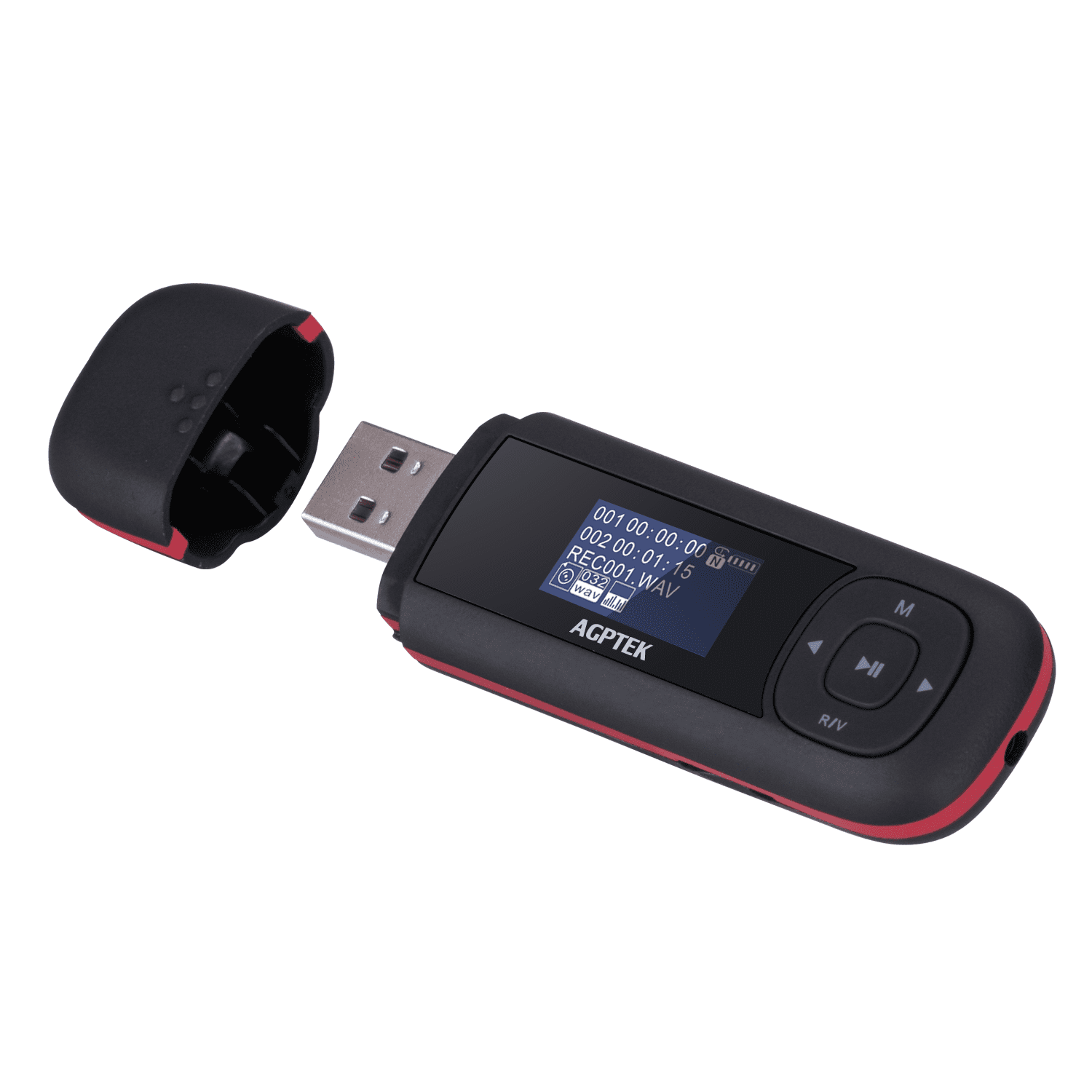 AGPTEK 8GB MP3 Player, Music Player with FM Radio, USB Drive, Recording