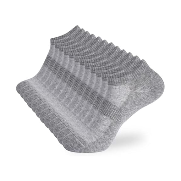 Eryueer 12 Pairs Ankle Socks Women and Men Low Cut No Show Athletic Running Short Socks