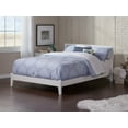 thumbnail image 4 of AFI Orlando King Platform Bed with Open Footboard and Turbo Charger in Walnut-Finish:White, 4 of 5