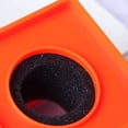 thumbnail image 3 of Microphone Marks Professional Interview Logo Stand Microphone Protector for Reporters (Square Orange), 3 of 5