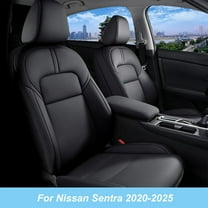 IKABEVEM Custom Fit Seat Covers for Nissan Sentra 2020-2025 Waterproof Car Seat Covers (Full Set, Black)