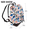 thumbnail image 2 of Fuzoiu Cute Sea Animals Print Women's Leather Backpack,Backpack in Leather with Adjustable Strap,College Bookbag for School,Work Business Backpack, 2 of 4
