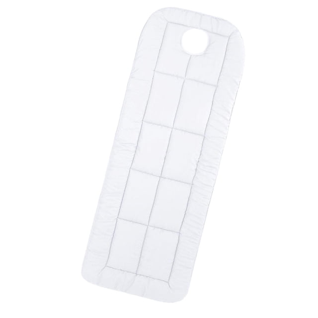 Almohadilla para mesa de masaje de 70 x 185 cm, poliéster, transpirable, con agujeros, suave y cómoda para cama de salón. blanco