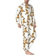 thumbnail image 2 of Lsque German Shepherd Dog Pattern Long Sleeve Pajama Set for Men - Soft 2-Piece Sleepwear and Loungewear Set with Pockets, Comfy Nightwear-Large, 2 of 7