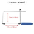thumbnail image 4 of Scie Réglable, Scies à Main Scie à Bois Outil de Coupe Réglable Multi-Usage U en Forme de Cadre de Scie avec 6pcs Lames de Scie de Remplacement, 4 of 8
