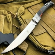 9.5" Classic Western FOLDING POCKET KNIFE Camping Hunting Lockback Blade BLACK