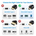 thumbnail image 2 of Cable HDMI Matters de alta velocidad 4K Micro HDMI a HDMI de 7,6 m, 2 of 6