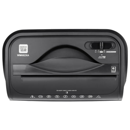 Pen Gear 6-Sheet Crosscut, Paper/Credit Card Shredder, 11.5L x 6.5W x 16H in. - missing part