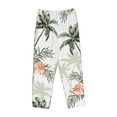 thumbnail image 4 of Daiia Vintage Palm Trees Women's Sleep Pant with Pockets and Drawstring,Pajama Pants-X-Large, 4 of 9
