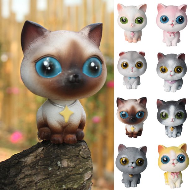 Cheers.US Cat Bobblehead Ornaments Car Dashboard Shake Head Decoration