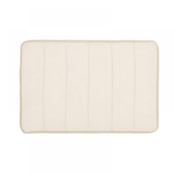 Susenc Memory Foam Bathroom Rugs Non Slip Absorbent Soft Washable Bath Mats Small Area Carpet 17x24 Inch, Beige