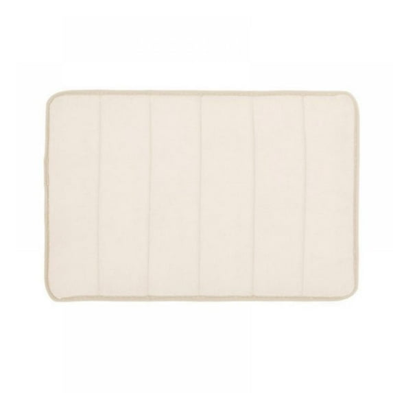 Floor Mat,Bathroom Doormat,Non Slip Mat,Microfibre Memory Foam Mat,Vertical Striped Coral Fleece Mat,Bathroom Water Absorbent Mat,for Living Room Bedroom Bathroom Kichen