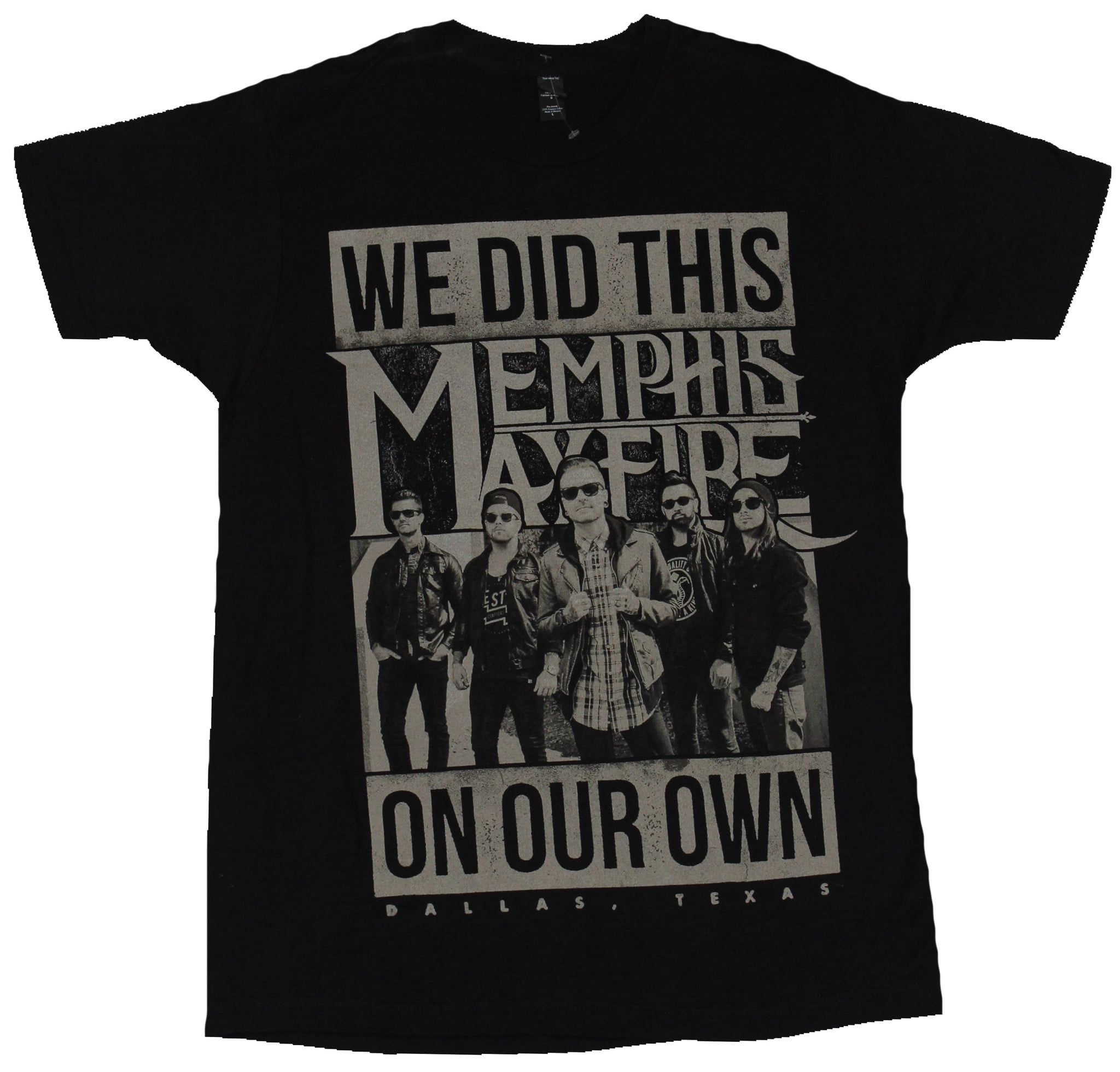 In My Parents Basement - Memphis May Fire Mens T-Shirt - We Did This on ...