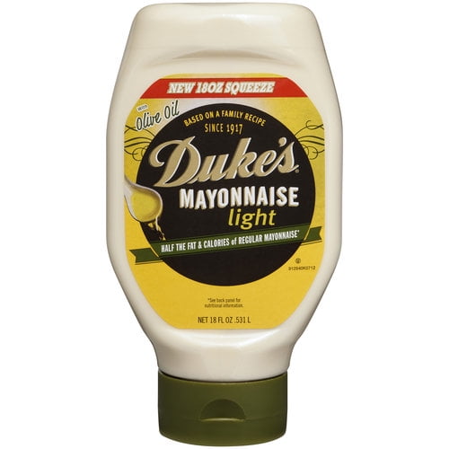 Duke's Light Mayonnaise with Olive Oil, 18 oz. squeeze bottle Walmart