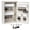 White-40k(combo Lock), variant on Black-40k(combo Lock) Steel Key Safe Wall Mounted Storage for Home Office Business