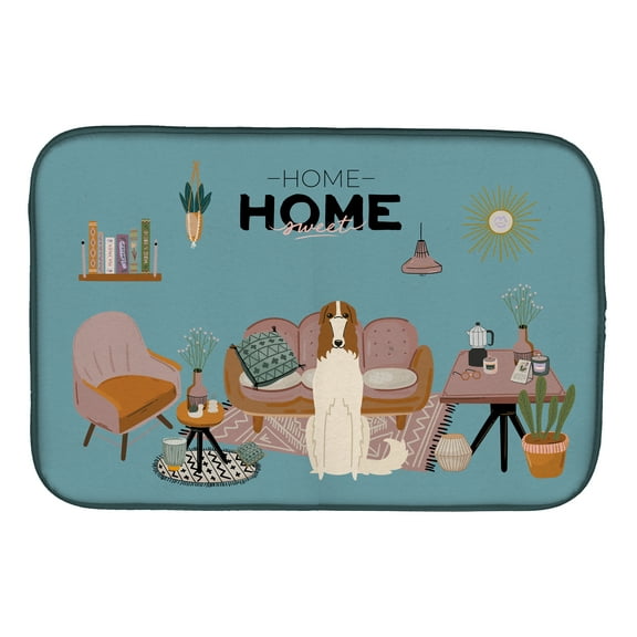 Borzoi Sweet Home Dish Drying Mat
