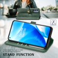 thumbnail image 4 of Dteck Case for OnePlus Nord N200 5G,Magnetic Retro Leather Card Holder Wallet Flip Case Kickstand Shockproof Protective Phone Cover,Green, 4 of 5