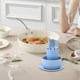 thumbnail image 5 of Juego de vajilla portátil de 6 piezas con cuencos, tazas, cucharas, tenedores y palillos para comer en casa y picnics al aire libre. Utensilios de viaje compactos y duraderos. Aestivo | Azul, 5 of 7