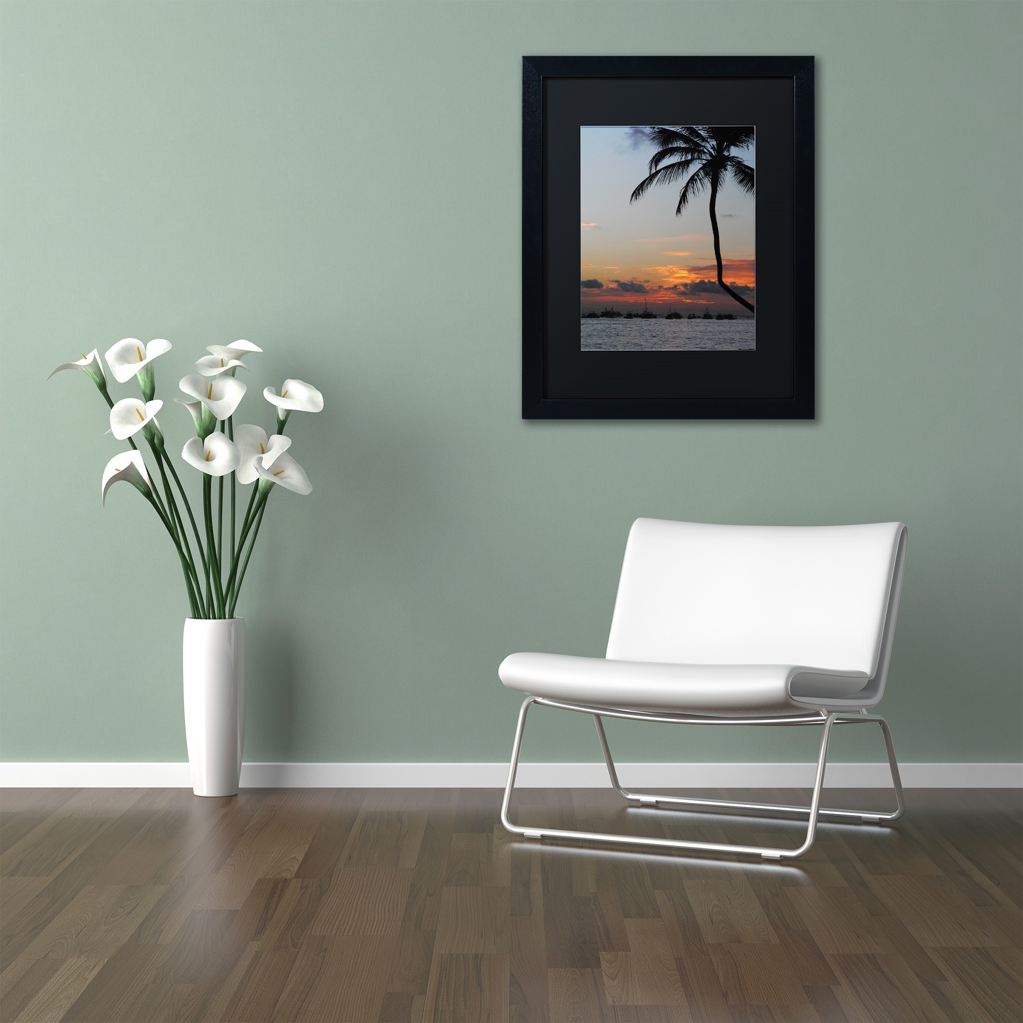 Trademark Fine Art "Sinfully Warm" Canvas Art by Monica Mize, Black Matte, Black Frame