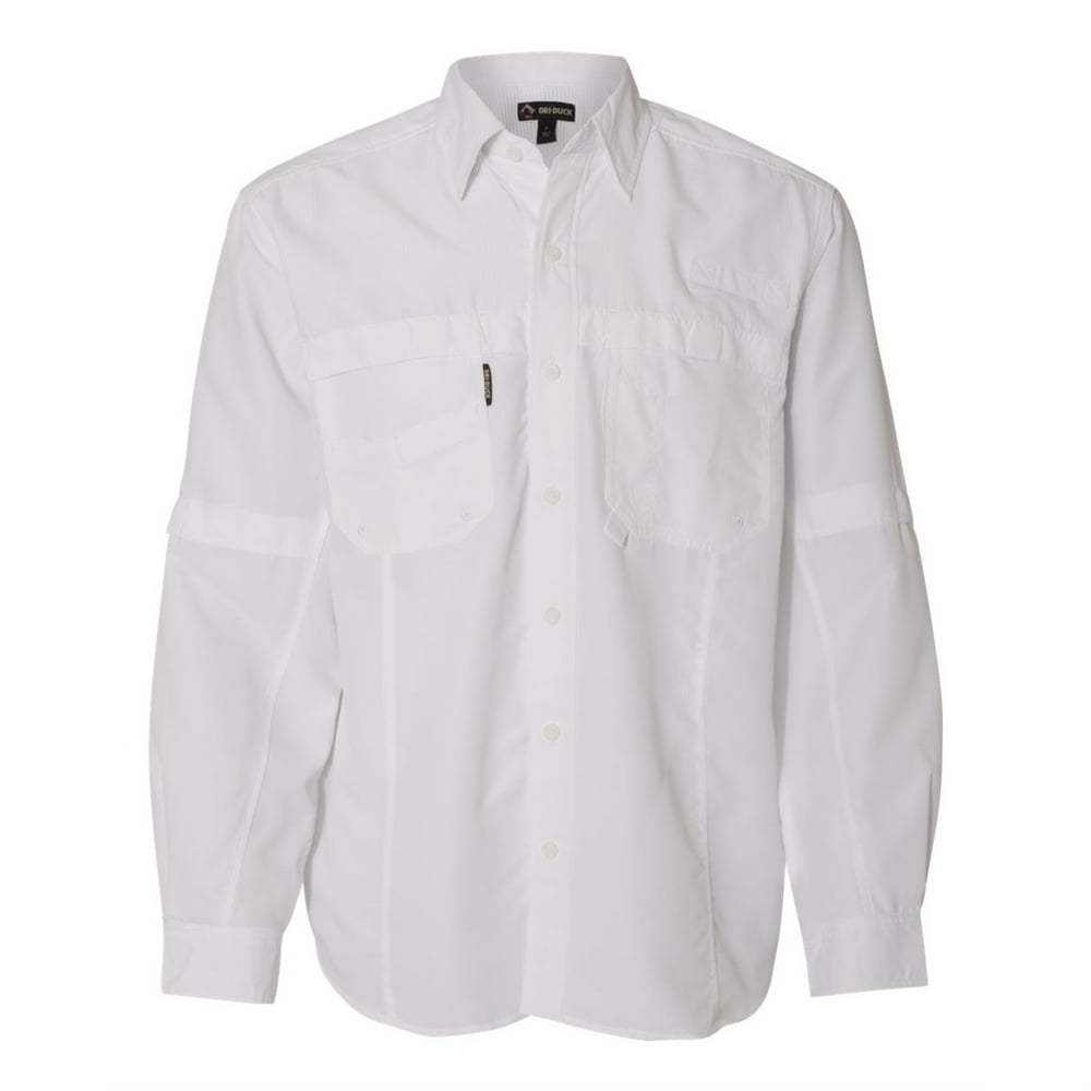 DRI DUCK Catch Convertible Sleeve Fishing Shirt 4XL / White