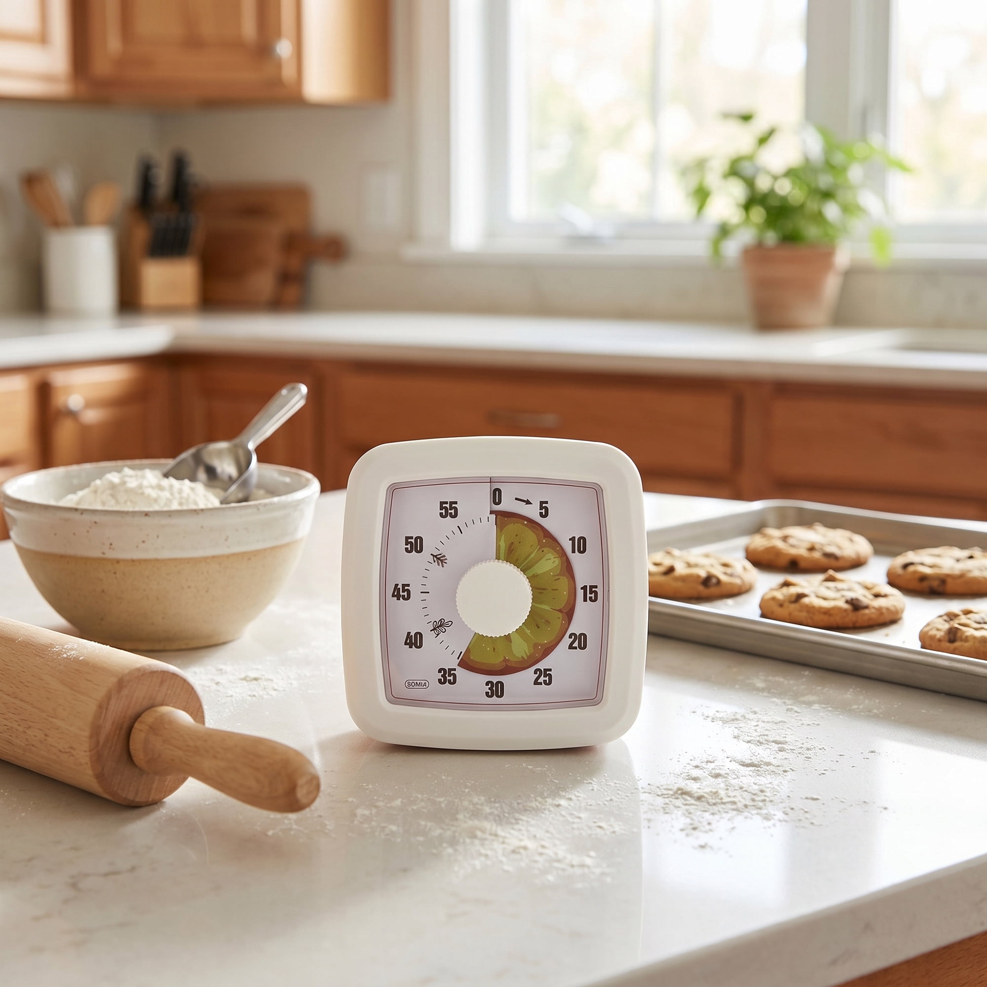 Unique Bargains 60 Minute Digital Visual Timer with Loud Alarm for Studying White A