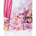 thumbnail image 7 of HOMERAL Dogs Wrapping Paper Roll - 17 Inch X 33 Feet - Pink Gift Wrap with Lovely Dogs, Hearts and "Valentine's Day" Text - Perfect for Valentine's Day Anniversary Proposal Bridal Shower, 7 of 7