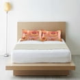 thumbnail image 6 of Yayeee Pillowcase Standard Size Set of 2 Satin Wrinkle Resistant Pillow Case, Pink Flowers, 6 of 8