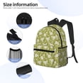 thumbnail image 4 of Daiia Daisies Flowers School Backpack for Men Women, Unisex Large Waterproof Bookbag Schoolbag Casual Daypack for High School/College/Teens/Travel/Work Black, 4 of 8