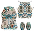 thumbnail image 4 of Whosucclay Boho Mandala Dragonfly Print Gaming Chair Covers, with Armrest Cover Computer Chairs Slipcovers Stretchable Elastic Machine Washable Gaming Chair Seat Cover with Zipper, 4 of 8