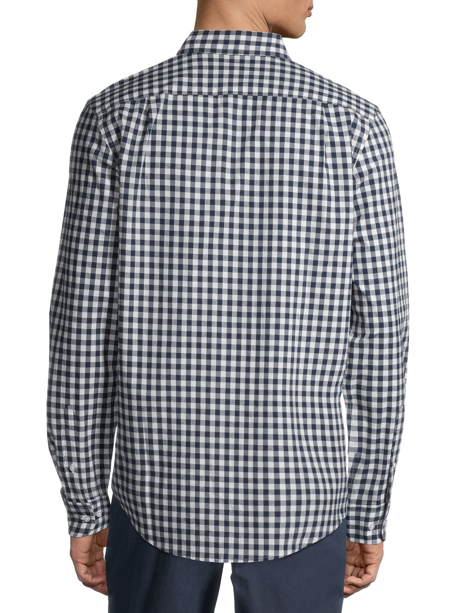 George Men's and Big Men's Long Sleeve Stretch Poplin Shirt, Sizes up to 5XLT