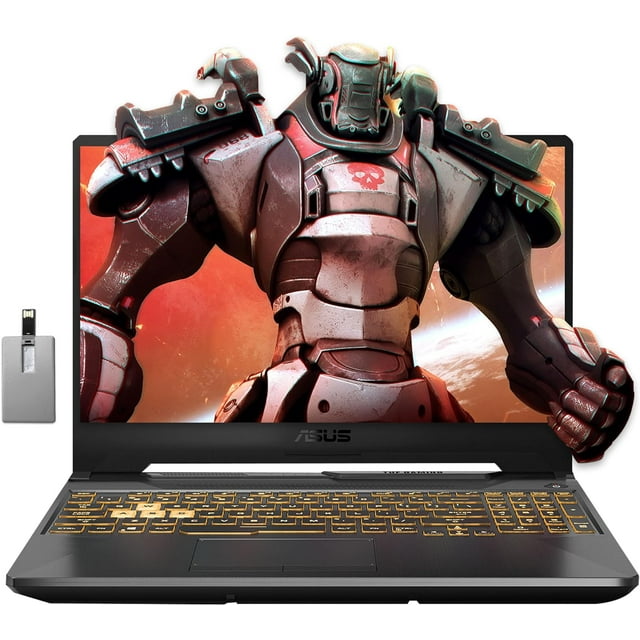 ASUS TUF F15 15.6 Pouces WQHD 144Hz Ordinateur Portable de Jeu, Intel Core i7-12650H, NVIDIA GeForce RTX 3050 Graphiques, 64 Go DDR5, 2 To SSD, Clavier Rétroéclairé, Wi-Fi 6, Win 11, Noir, 32 Go USB Hotface Card