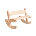 thumbnail image 2 of Elodie Doll Rocking Chair DIY Solid Wood Display Gifting Photography Prop Plush Toy 20x15x13cm, 2 of 7