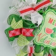 thumbnail image 4 of Unique Valentines Wreaths, One in a Melon Valentine's Day Wreath - Valentines Mesh Door Wreath - Watermelon Wreath - Watermelon Polka Dot Green Pink White, 4 of 5