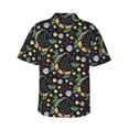 thumbnail image 4 of Xecao Snake And Flower print Hawaiian shirt - a stylish short-sleeve button-down for men, perfect for casual beach and tropical outings., 4 of 9