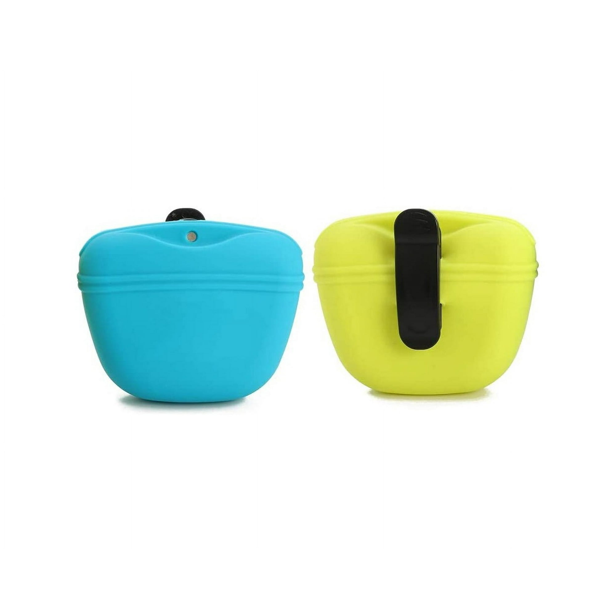 Silicone Dog Treat Bag Small Training Bag Portable Dog Treat Bag with Magnetic Closure and Clip Size 10oz X2 Walmart