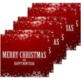 thumbnail image 3 of SKYSONIC Merry Christmas Washcloths Set of 4, Highly Absorbent Soft Cotton Fingertip Towels for Bathroom, Kitchen, Gym, Spa, Home Decor, 12 x 12 Inch, 3 of 7
