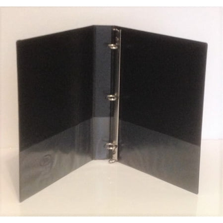 Black Vinyl 3-Ring View Binder for 8.5" x 11" Sheets, 1" Capacity, Wilson-Jones Brand (362-14) - One Binder