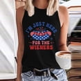 thumbnail image 2 of Ruyang American Flag Star Baseball Casual Tank USA Stripes Sleeveless Vest Casual Summer Vacation Funny Print Letter Vest, 2 of 4