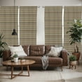 thumbnail image 2 of Ambesonne Savannah Window Curtains, Ethnic Stripes Animals, Each 28" W x 84" L, Black and Brown, 2 of 5