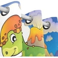 thumbnail image 2 of Coolnut Cute Dinosaurs Thermal Insulated Blackout Grommet Window Curtain Panels 84x55 inch Room Darkening Curtain Set 2 Panels for Living Room Bedroom, 2 of 5