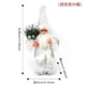 thumbnail image 3 of Adorno de Papá Noel de pie con sombrero cascabel • Figurita tradicional de Papá Noel con traje rojo de 11" • Colgante de árbol de Navidad y decoración para fiestas • Tela ligera no tejida, 3 of 5