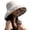 Beige, variant on Women Wide Brim Summer Sun Hat Wired Edge Beach Bucket Fishing Hats Reversible Foldable Travel UV Protection