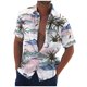 thumbnail image 1 of Hawaiian Shirt For Men, Men's Vintage Button Down Bowling Shirts Short Sleeve Summer Beach Shirt 3XL, 1 of 5