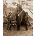 thumbnail image 2 of Gardner, Alexander 15x17 White Modern Wood Framed Museum Art Print Titled - President Lincoln on the Battlefield of Antietam, Maryland, October 2, 1862, 2 of 4