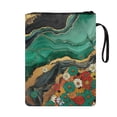 thumbnail image 2 of HELLHERO Book Covers Reusable Polyester Fabric Washable Easy Carry Book Case with Handle Book Organzoer Holder Agate Daisies, 2 of 8