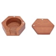 thumbnail image 3 of Coffee Filter Holder, Polished Surface Solid Wood Round Coffee Paper Filter Dispenser for Home Office Countertop Brown, 3 of 7