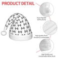 thumbnail image 4 of Honeii Signal Icon Print Hat Santa Claus Hat For Xmas Party, Christmas Caps For Boys Girls Child,Christmas Beanie, 4 of 6